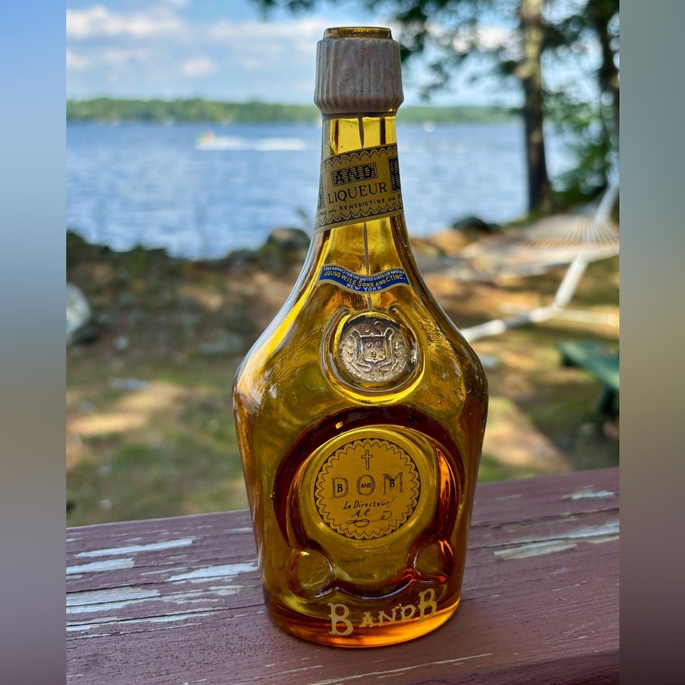 Vintage B and B Liqueur Bottle
